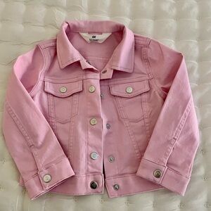 H&M toddler pink Jean jacket